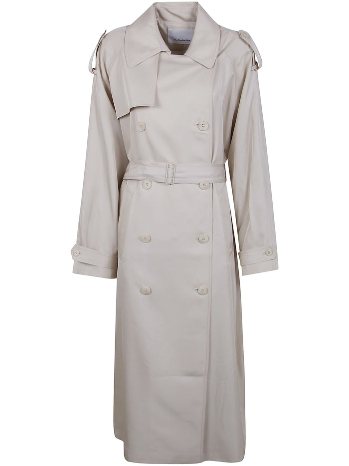 The Frankie Shop "Veyron Fluid" Twill Trench Coat