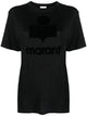 Isabel Marant Etoile Black Linen Zewel T-Shirt