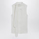 Lemaire Milk-Colored Asymmetrical Tank Top With Scarf