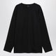 Lemaire Black Cotton And Silk Interlock Tshirt