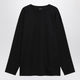 Lemaire Black Cotton And Silk Interlock T-Shirt
