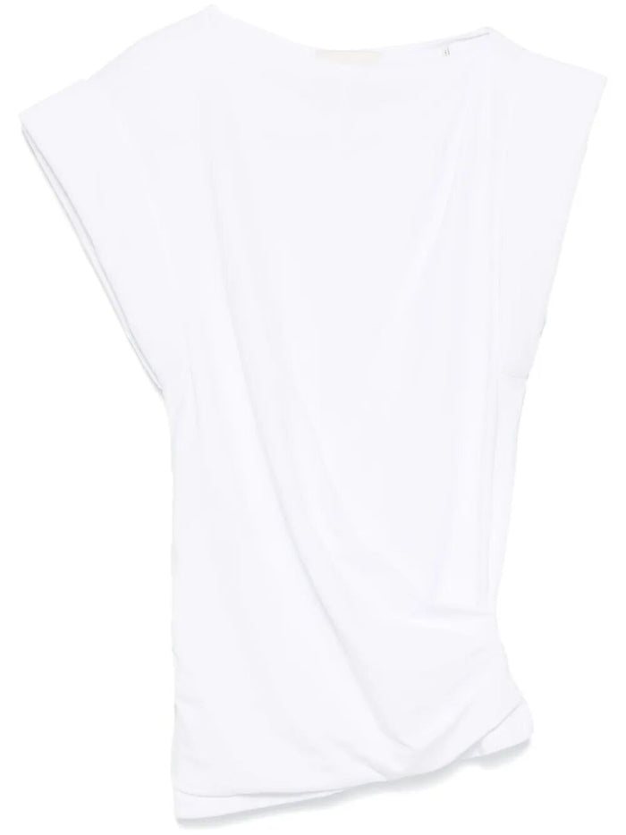 Isabel Marant White Maisan Ss T-Shirt Wide Neck