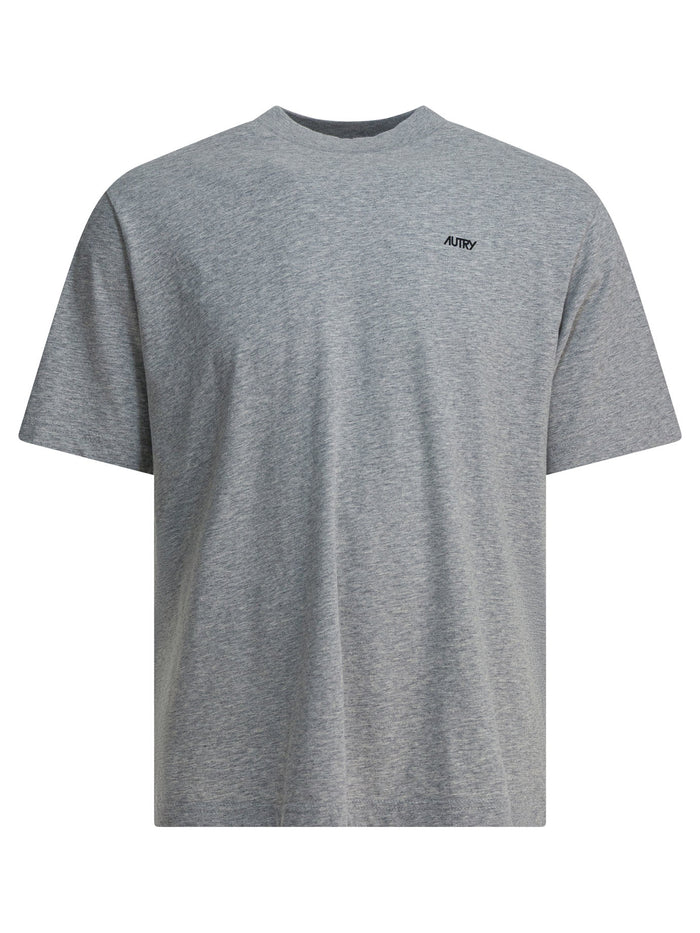 Autry Grey Cotton T-Shirt