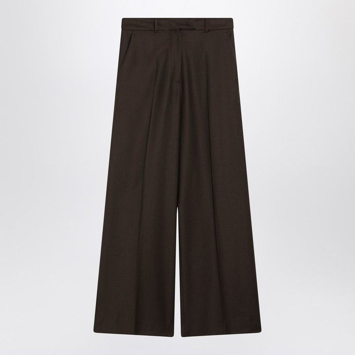 The Frankie Shop Brown Brickell Flannel Trousers