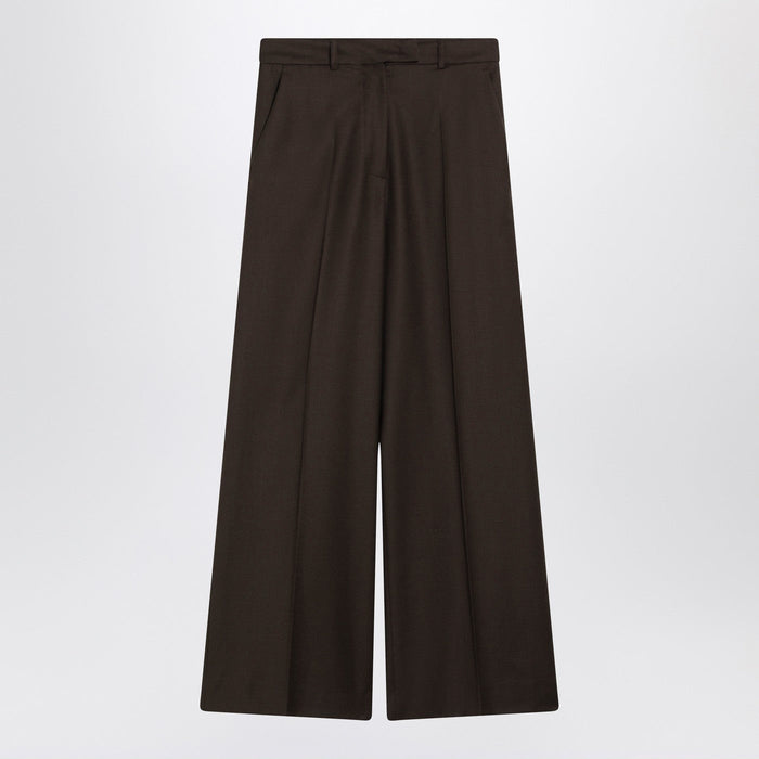 The Frankie Shop Brown Brickell Flannel Trousers