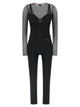 Elisabetta Franchi Jersey And Tulle Jumpsuit
