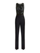 Elisabetta Franchi Crpe Jumpsuit With Embroidery