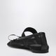 Mm6 Maison Margiela Numeric Anatomic Ballerina Flats In Nylon And Leather Black