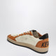 Golden Goose Ball Star Sneakers In White/Beige/Brown/Olive