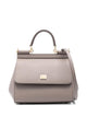 Dolce & Gabbana Medium Sicily Handbag In Light Mud Colour