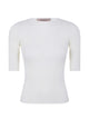 Twin-Set White Viscose Maglia Top