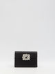 Roger Vivier Efflorescence Mini Clutch Black In Satin