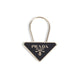 Prada  Black/Gold Enamelled Metal Key Ring