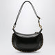 Isabel Marant Oskan Moon Studded Calfskin Leather Bag In Black