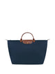 Longchamp Navy Blue Recycled Polyamide Canvas Handbag