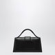 Jacquemus Bambino Small Leather Shoulder Bag In Black