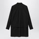 Sacai Black Wool-Blend Mini Shirt Dress