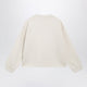 Mm6 Maison Margiela Écru Fleece Sweatshirt With Logo Print