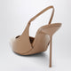 Paris Texas Beige Patent Leather Lidia Slingback Pumps