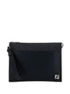 Fendi Clutch Bag With Ff Appliqué