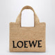 Loewe Font Tote Small Raffia Bag