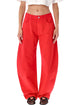 Alaia Round Pants Tinted Denim