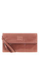 Miu Miu Antiqued Pink Leather Pouch