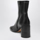 Mm6 Maison Margiela Tabi Ankle Boots In Nappa Leather In Black