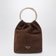 Prada  Mini Bucket Bag In Cocoa Color Suede