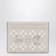 Christian Louboutin Kios Card Holder In Grained Calfskin And Spikes