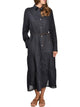 Gran Sasso Blue Linen Abitino Midi Dress