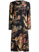 Etro Crepe Midi Dress With Flower And Animal Motif