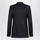 Givenchy Double-Breasted Pinstripe Wool Jacket, Dark Navy