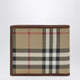 Burberry Beige Check Bifold Wallet