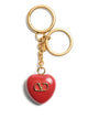 Valentino Garavani  Bag Charm Keyring Coeur Royal In Red