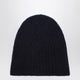 Roberto Collina  Cashmere Ribbed Navy Hat