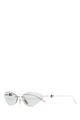 Balenciaga Silver Metal Sunglasses
