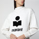 Isabel Marant Étoile Moby Sweatshirt In Écru Cotton With Logo