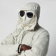 C.p. Company Silver Birch Hooded Jacket With Goggle Lenses