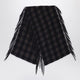 Destin  Brown Check Wool And Cashmere Shawl