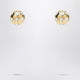Jacquemus  Square Round Earrings With Rhinestones