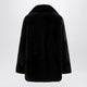 Blancha Chocolate Brown Zip-Up Shearling Jacket