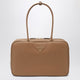 Prada Large Duffle Bag In Caramel Leather