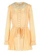 Self-Portrait Tan Viscose Dress