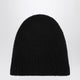 Roberto Collina  Black Cashmere Ribbed Beanie