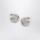 Panconesi Serpent Hoops Extra Small Earrings In Silver Tone