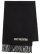 Valentino Garavani Wool Scarf With Vlogo Embroidery