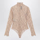 Valentino Nude Rebrodé Lace Bodysuit