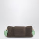 Versace Vivian Pouch In Taupe/Mint Suede