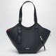 Loewe Dark Blue Layered Hammock Flip Leather Bag